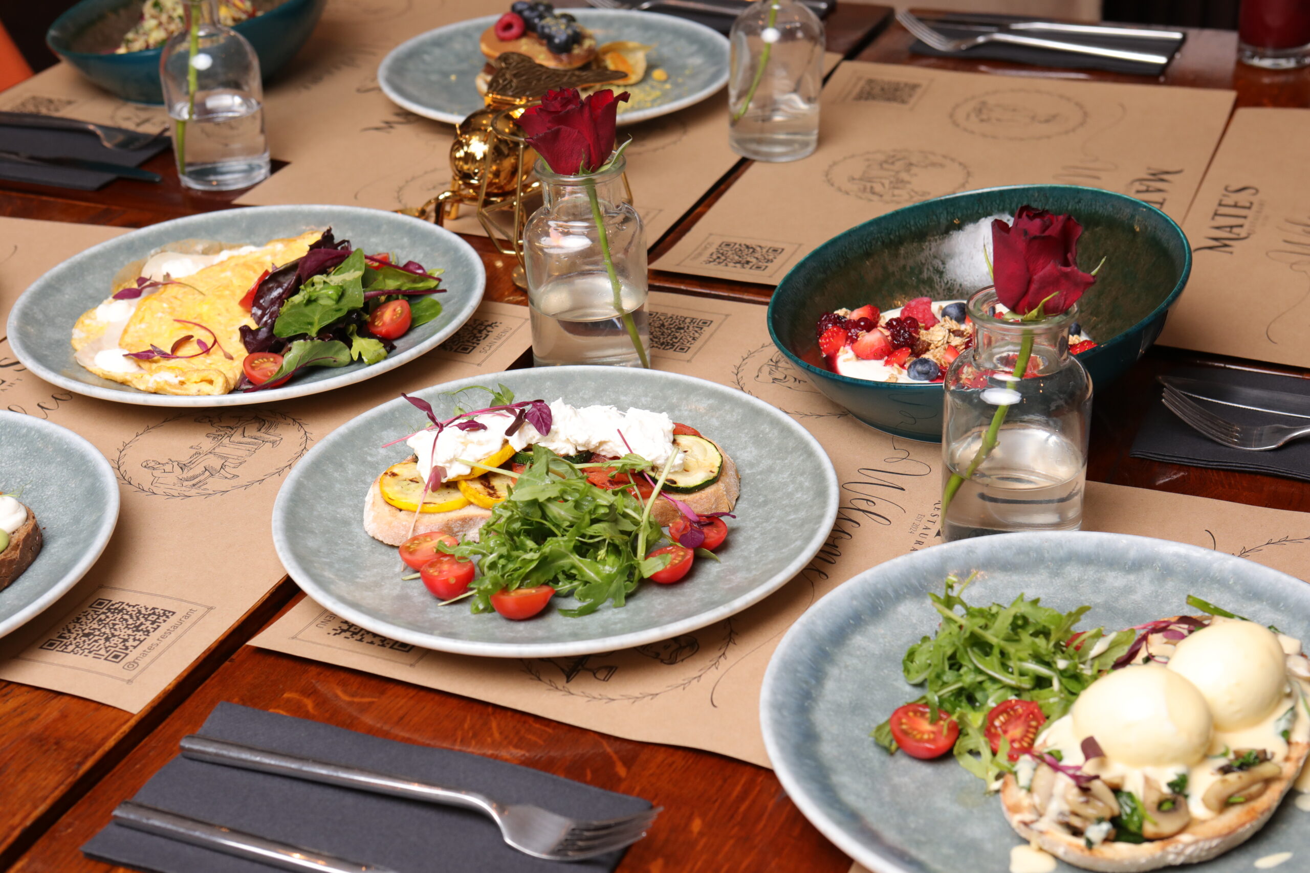 Mediterranean plates at Mate's