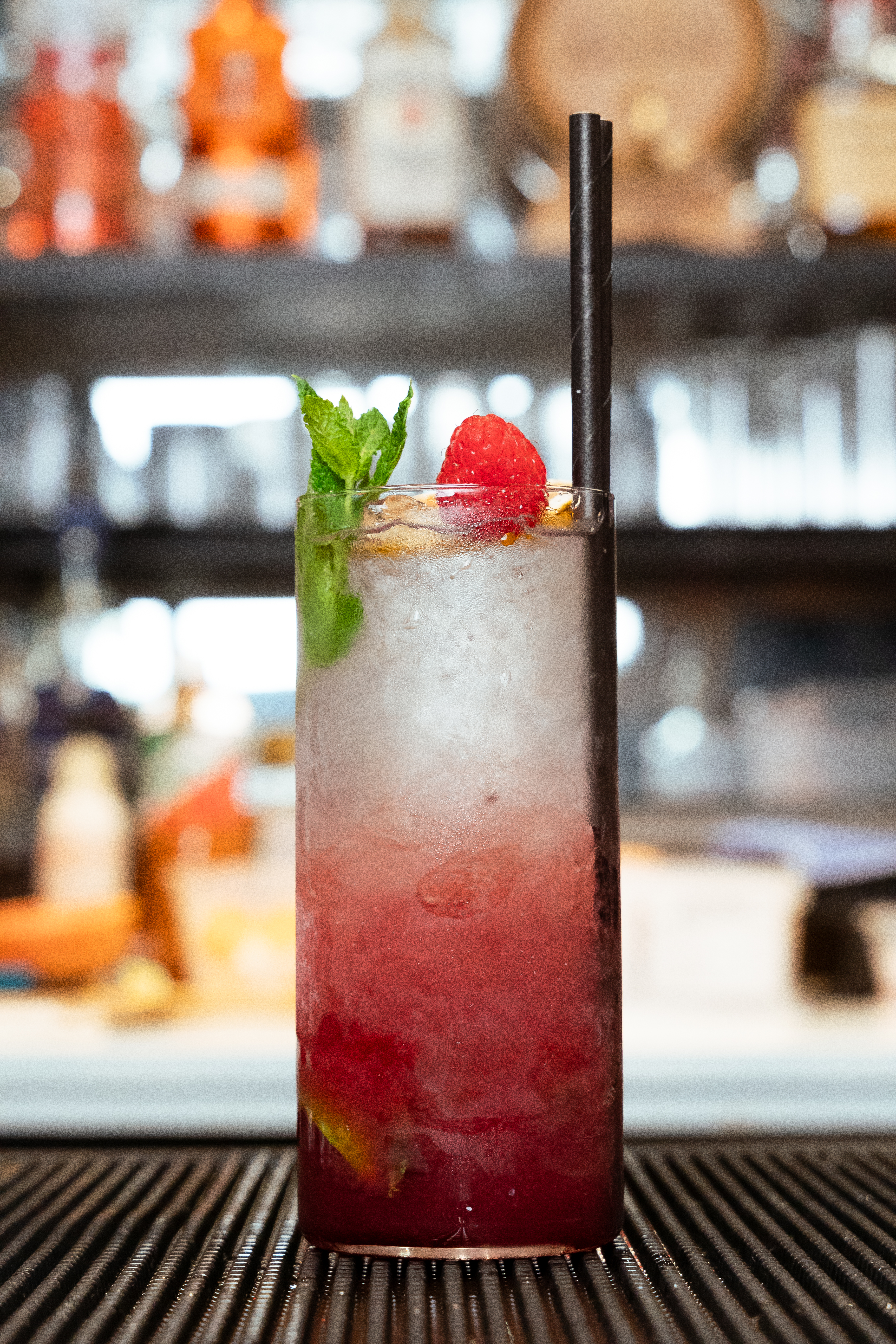 Red berry cocktail at Mate's bar